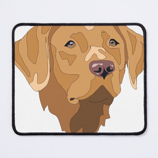 Item preview, Dark yellow Labrador retriever dog designed and sold by LeahcarsArt.