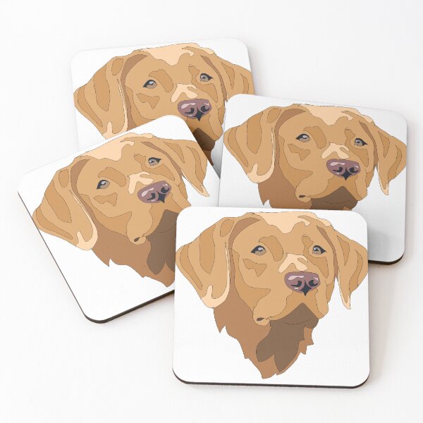 Item preview, Dark yellow Labrador retriever dog  designed and sold by LeahcarsArt.