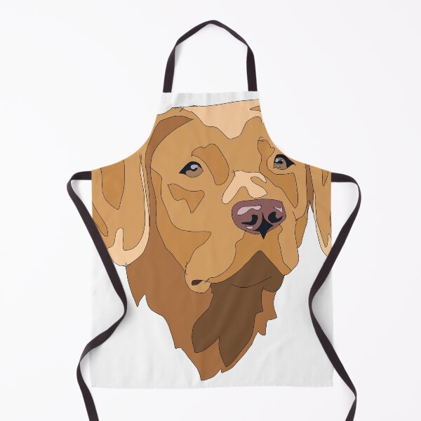 Item preview, Dark yellow Labrador retriever dog designed and sold by LeahcarsArt.