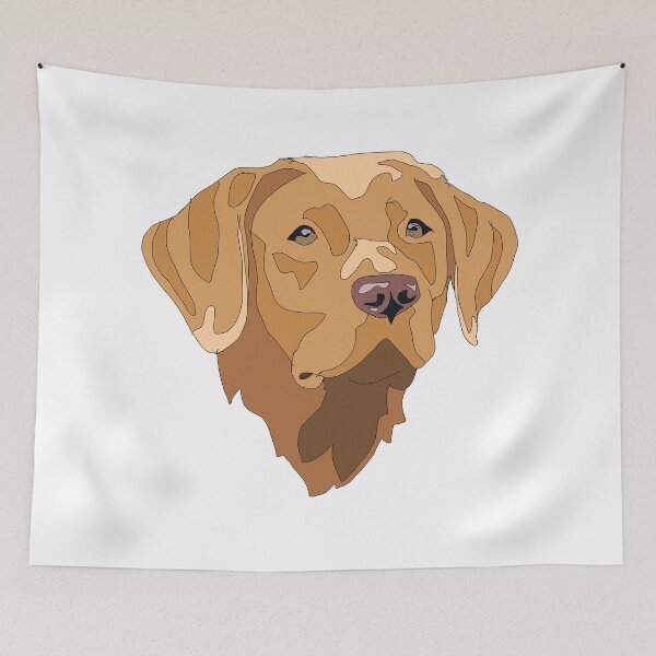 Item preview, Dark yellow Labrador retriever dog  designed and sold by LeahcarsArt.