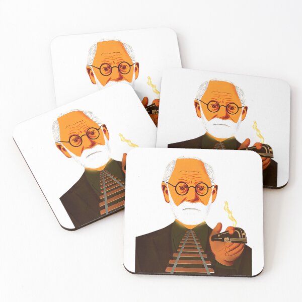 Item preview, sigmund freud sticker designed and sold by deztees.