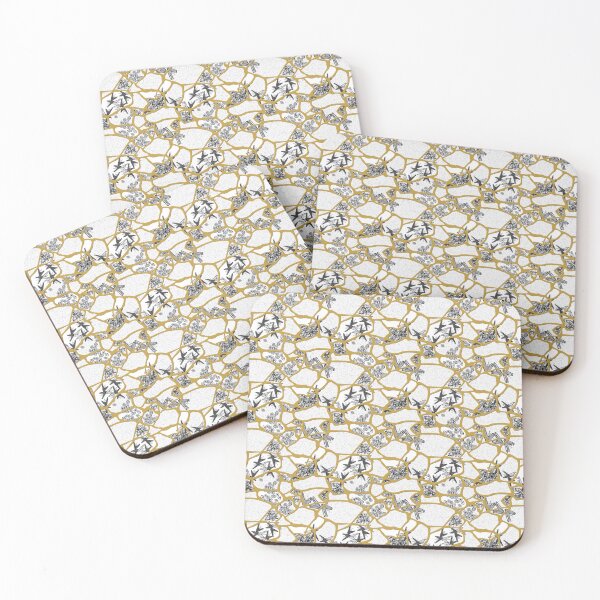 Item preview, Kintsugi - Gray on White designed and sold by bmfabricdesigns.