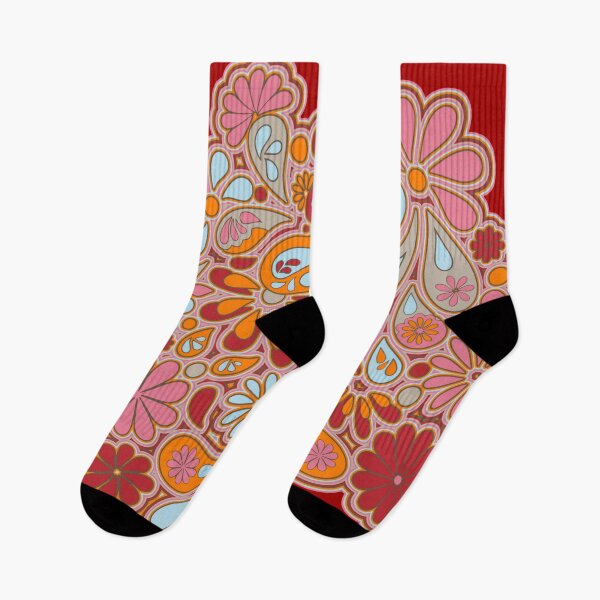 Item preview, Retro Paisley Flower Bohemian Hippie Art  designed and sold by Alondra.