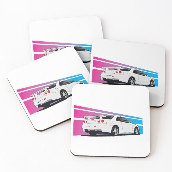 Item preview, Nissan GTR-34 Vector Art - Lines designed and sold by JonasJunqueira.