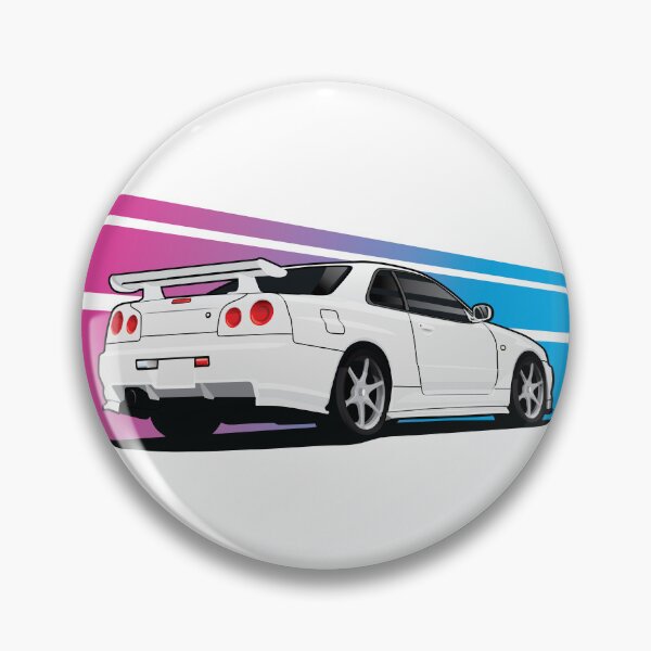 Item preview, Nissan GTR-34 Vector Art - Lines designed and sold by JonasJunqueira.