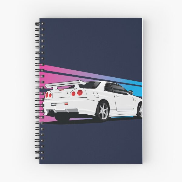 Item preview, Nissan GTR-34 Vector Art - Lines designed and sold by JonasJunqueira.