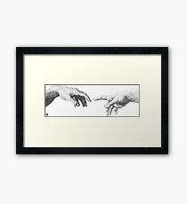 The Creation of Adam Framed Print