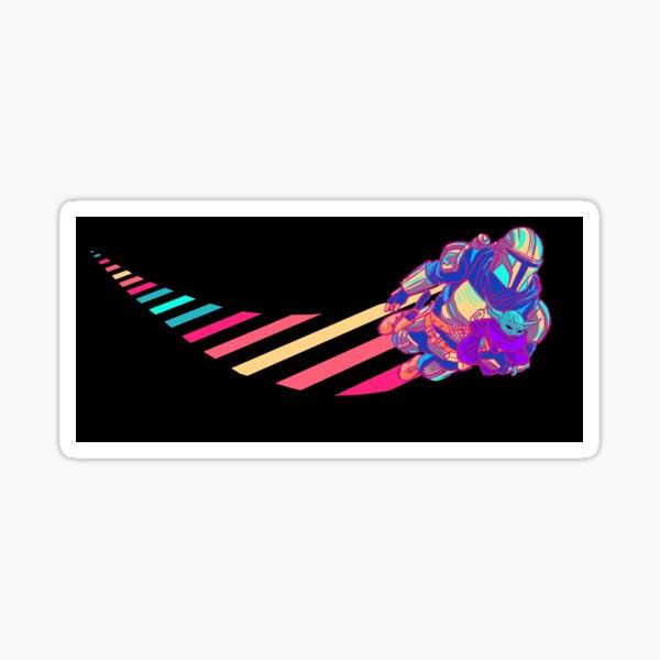 Vista previa del artículo con la obra «Mando y Grogu para siempre», diseñado y vendido por NekoExpress.