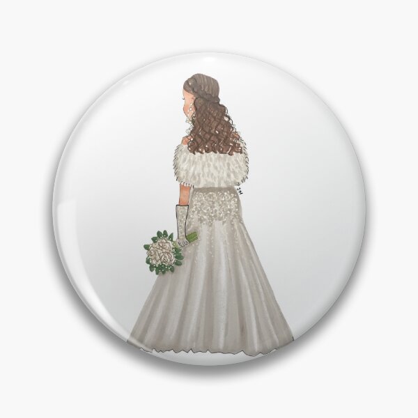 Item preview, Winter Bride Art Illustration | Bridal Gift Design designed and sold by SMillustrations.