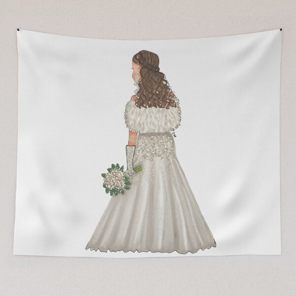 Item preview, Winter Bride Art Illustration | Bridal Gift Design designed and sold by SMillustrations.
