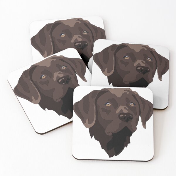 Item preview, Dark chocolate Labrador retriever. designed and sold by LeahcarsArt.