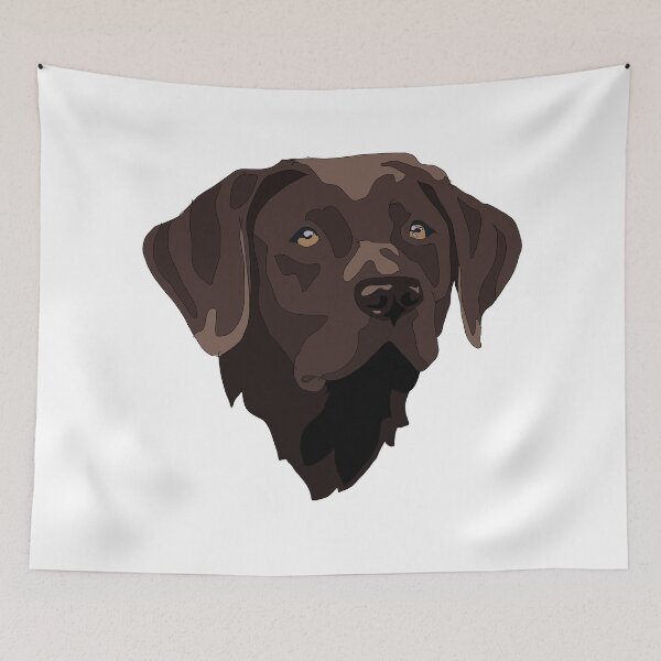 Item preview, Dark chocolate Labrador retriever. designed and sold by LeahcarsArt.