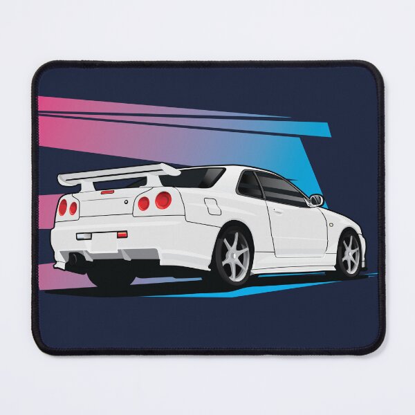 Item preview, Nissan GTR-34 Vector Art - Sunrise Lines designed and sold by JonasJunqueira.