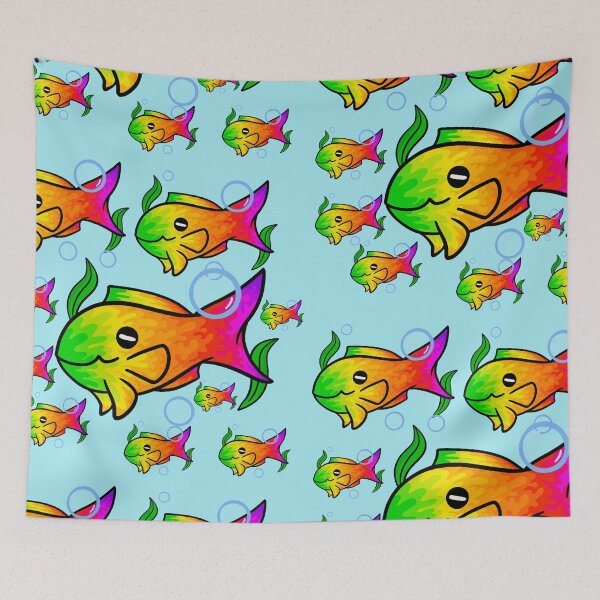 Item preview, Happy rainbow fish designed and sold by kukulgraphics.