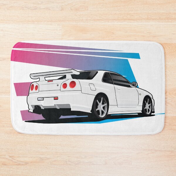 Item preview, Nissan GTR-34 Vector Art - Sunrise Lines designed and sold by JonasJunqueira.