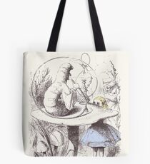 Alice Meets the Caterpillar Tote Bag