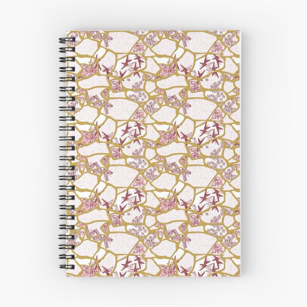 Item preview, Kintsugi - Mauve on White designed and sold by bmfabricdesigns.