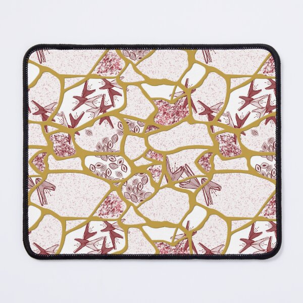 Item preview, Kintsugi - Mauve on White designed and sold by bmfabricdesigns.