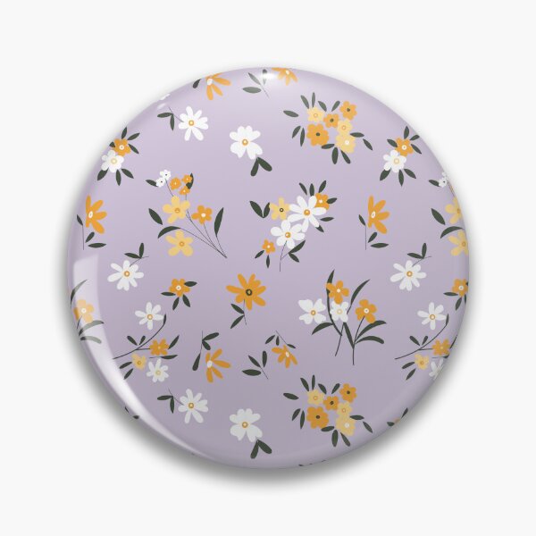 Item preview, Lavender Purple, Orange, and White Ditsy Floral designed and sold by StudioPosies.