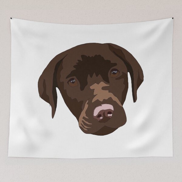 Item preview, Chocolate Labrador retriever puppy  designed and sold by LeahcarsArt.