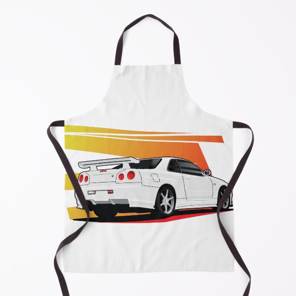 Item preview, Nissan GTR-34 Vector Art - Sunset Lines designed and sold by JonasJunqueira.