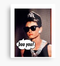 Sad Cartoon Audrey Metal Print