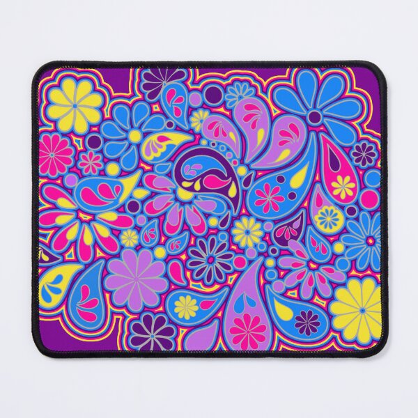 Item preview, Retro Paisley Flower Bohemian Hippie Art  designed and sold by Alondra.