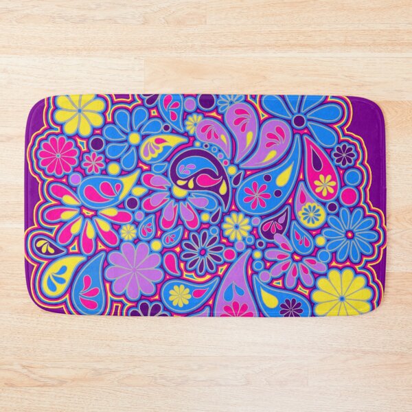 Item preview, Retro Paisley Flower Bohemian Hippie Art  designed and sold by Alondra.