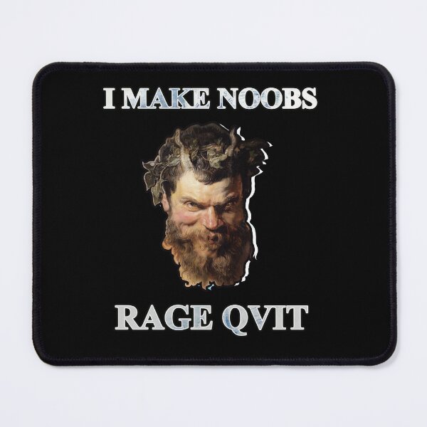 Item preview, I Make Noobs Rage Quit (Satyr Trollface) designed and sold by HiddenClassics.