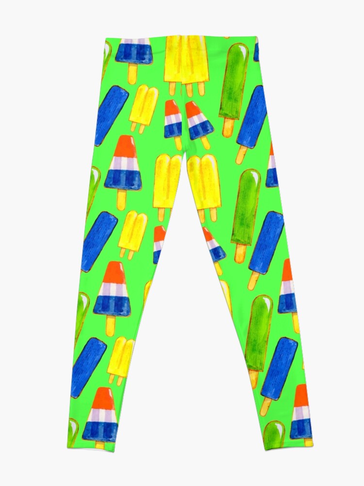 &amp;quot;Sommer Eis am Stiel Eis Lollies Bright Neon Farben Muster&amp;quot; Leggings ...