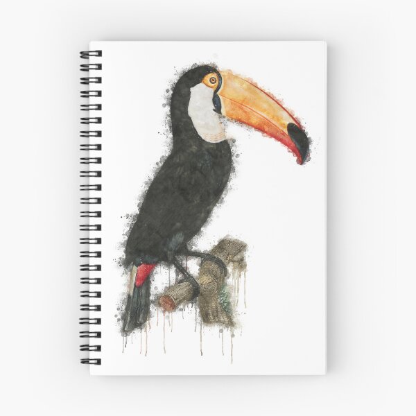 Item preview, Watercolor Toco Toucan Bird Portrait, Toco Toucan Bird Illustration Watercolor, Cute Toco Toucan Bird Watercolor Painting, Toco Toucan Tropical Bird Art designed and sold by Trendymotion.