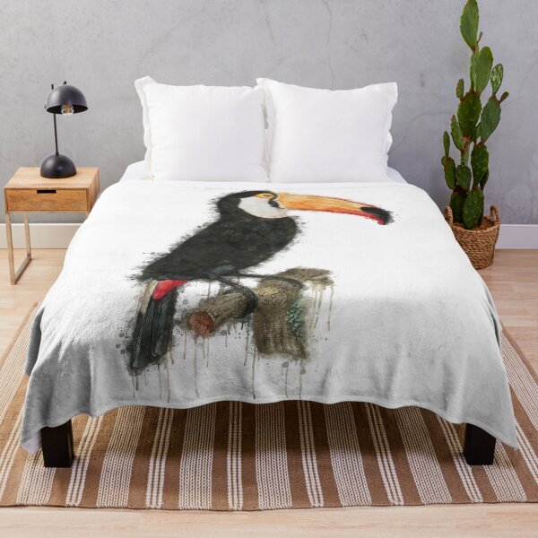 Item preview, Watercolor Toco Toucan Bird Portrait, Toco Toucan Bird Illustration Watercolor, Cute Toco Toucan Bird Watercolor Painting, Toco Toucan Tropical Bird Art designed and sold by Trendymotion.