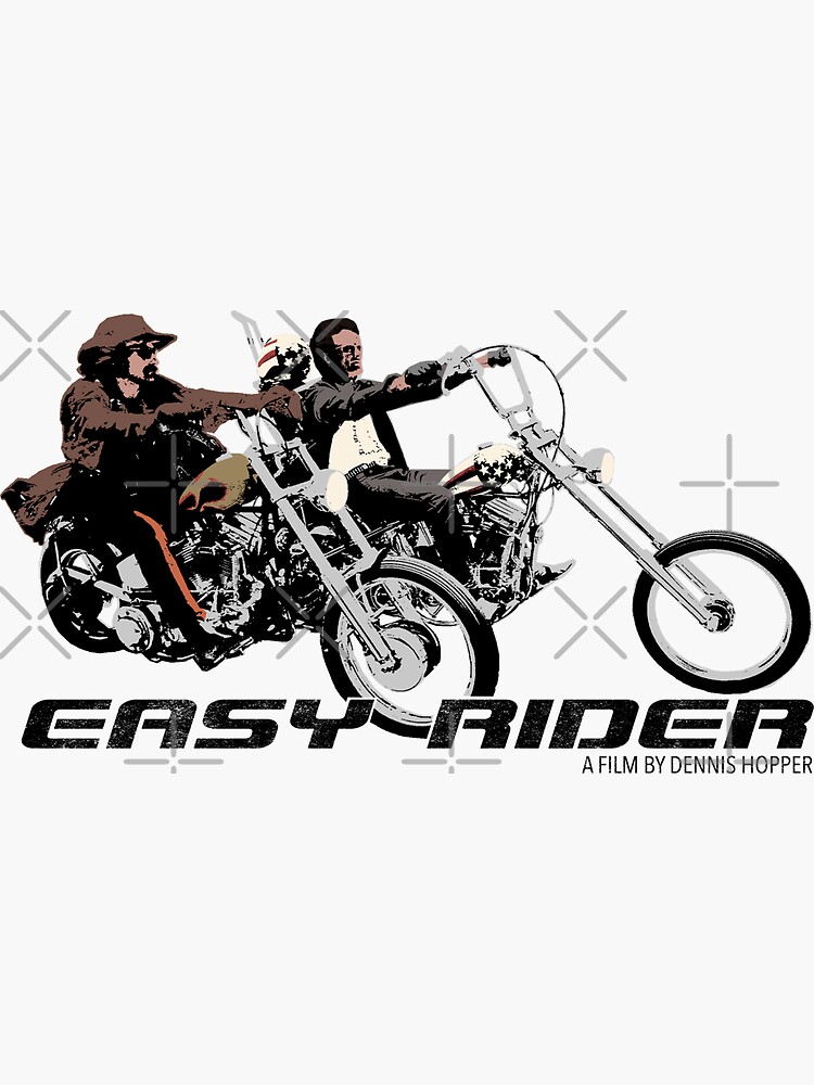 Mod.1 Easy Rider Born to be Wild Motorbike Movie Film Classic Peter Fonda  Dennis Hopper T-Shirt