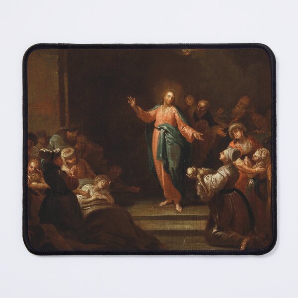 Item preview, Christ Raising a Child from Death | Johann Josef Karl Henrici | 18th Century Renaissance Gospel Biblical Art designed and sold by CJET.