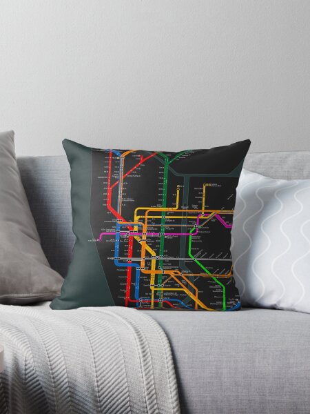 Item preview, New York City dark subway map designed and sold by elmindo.