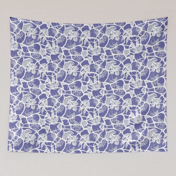 Item preview, Kintsugi Florals - Very Peri designed and sold by bmfabricdesigns.