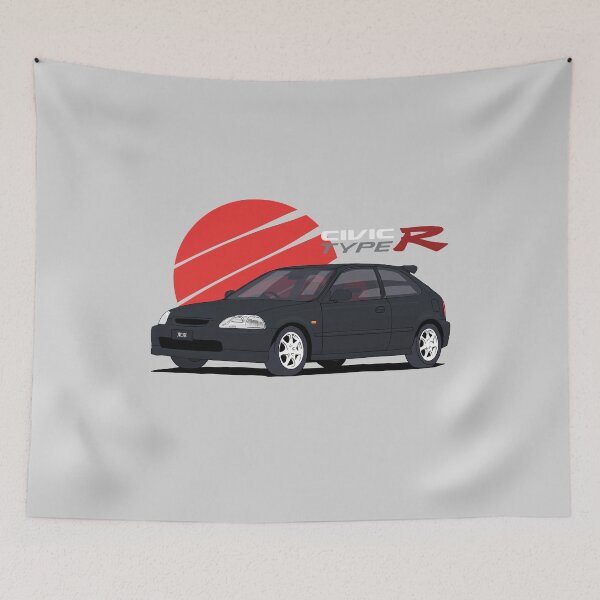 Item preview, Civic EK9 Type R - Starlight Black Pearl NH-592P designed and sold by JonasJunqueira.