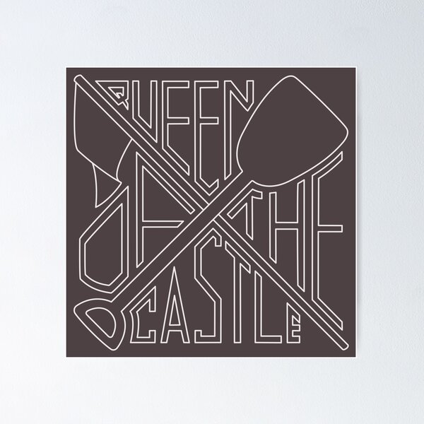Item preview, Queen of the Castle Shovel and Flag - Dark designed and sold by Little Lamb's Lore.