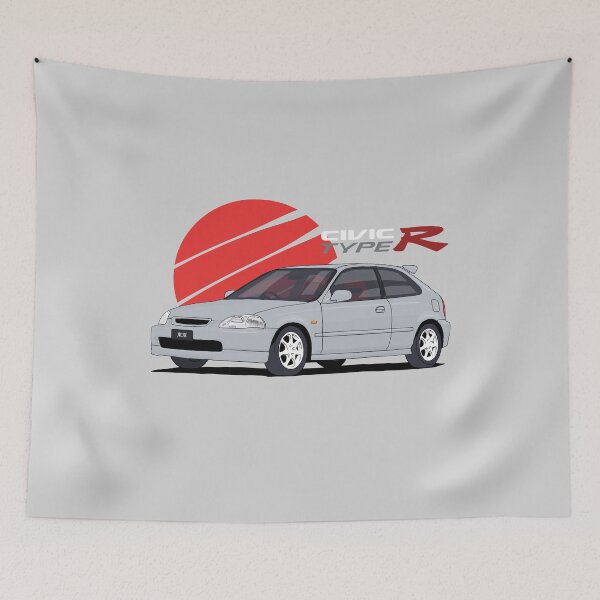 Item preview, Civic EK9 Type R - Vogue Silver Metallic NH-583M designed and sold by JonasJunqueira.