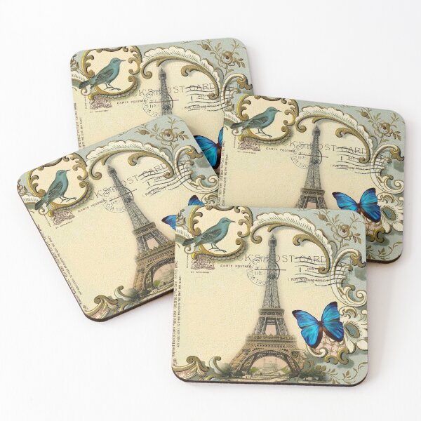 Item preview, dark academia Wanderlust French Butterfly Paris Eiffel Tower designed and sold by LEILA ART SPACE.