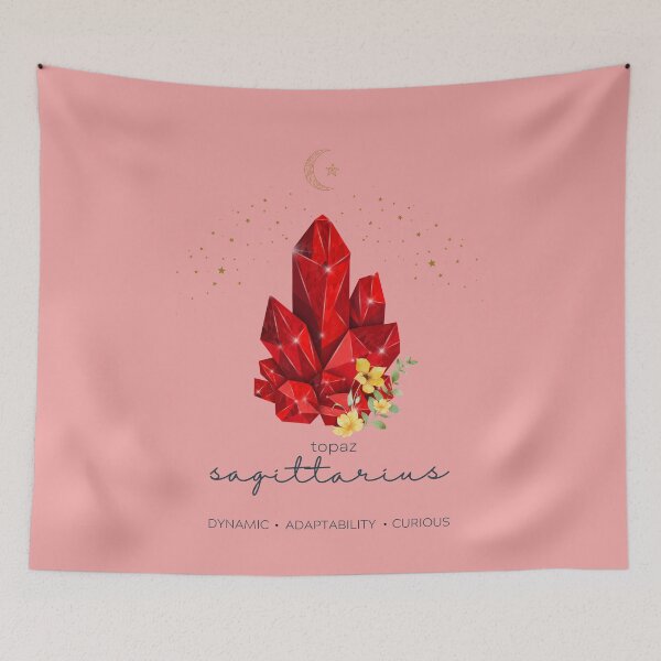 Item preview, Sagittarius Topaz Zodiac Gemstone Bath Mat designed and sold by MagicWolfStar.