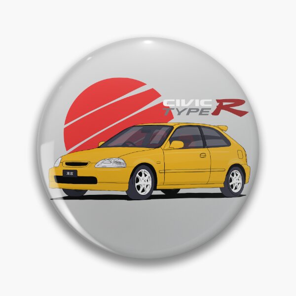 Item preview, Civic EK9 Type R - Sunlight Yellow Y-56 designed and sold by JonasJunqueira.