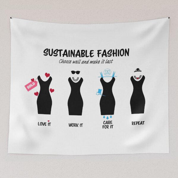 Item preview, Sustainable Fashion, choose well and make it last, Love it, Work it, Care for it, Repeat, for the eco fashion warrior designed and sold by Hollyharry.