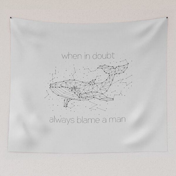 Item preview, When in doubt ALWAYS Blame a man Sarcastic Women designed and sold by SweetbeStore.