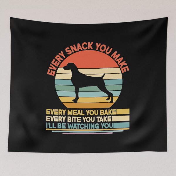 Item preview, Weimaraner Every Snack You Make Every Meal You Bake, Weimaraner Vintage Dog Owner Mom Dad Birthday Christmas Gift designed and sold by xlnv.