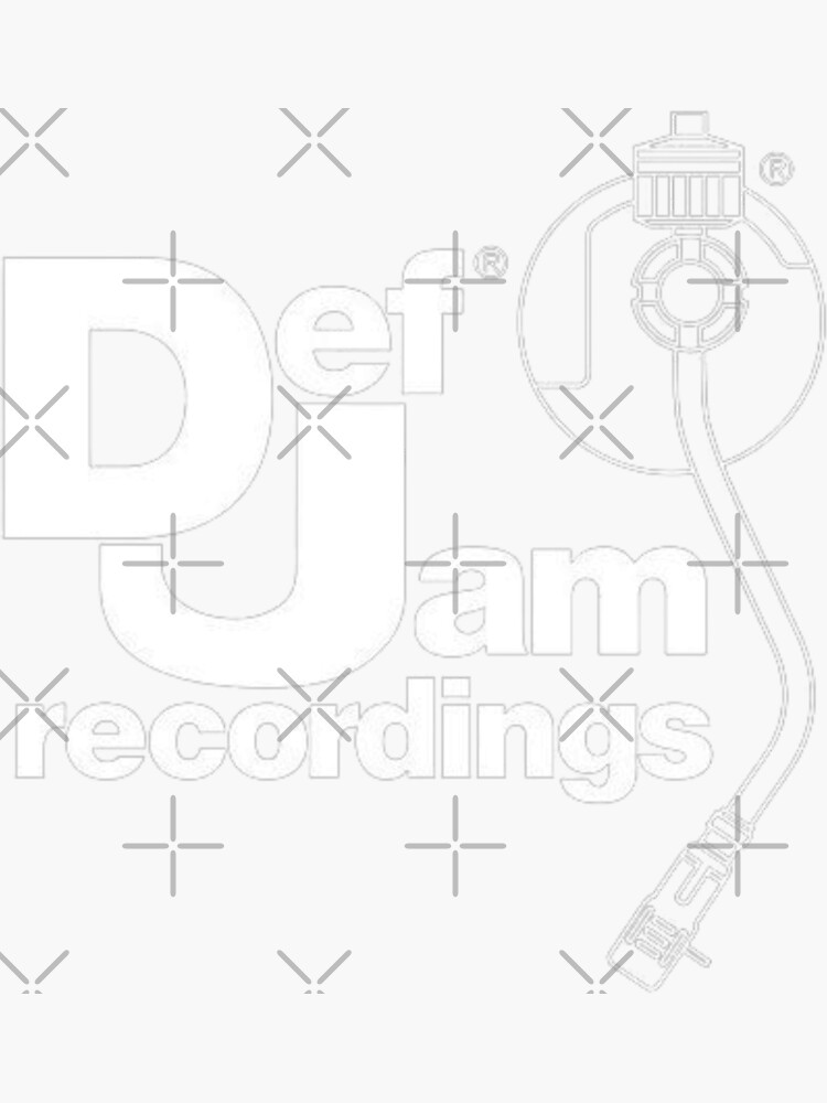 "Def Jam Recordings" Sticker for Sale by CATSHIRTma Redbubble