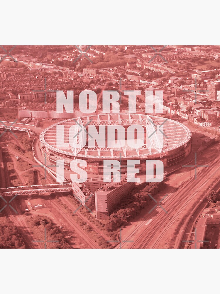 "North London Is Red" Sticker for Sale by Confusion101 Redbubble