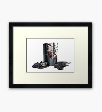 custom ps3 console art Framed Print