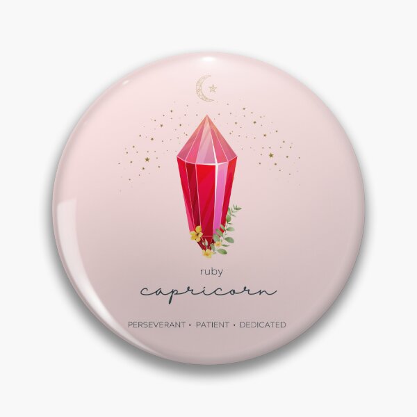 Item preview, Capricorn Ruby Zodiac Gemstone Throw Pillow designed and sold by MagicWolfStar.