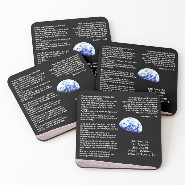 Item preview, Apollo 8 Earthrise - Bible Verses - Genesis 1:1-10 - As Read by Crew designed and sold by DEL-Productions.